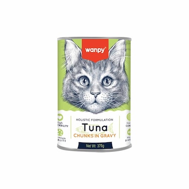 Wanpy Cat Chunks Gravy Tuna 375GR