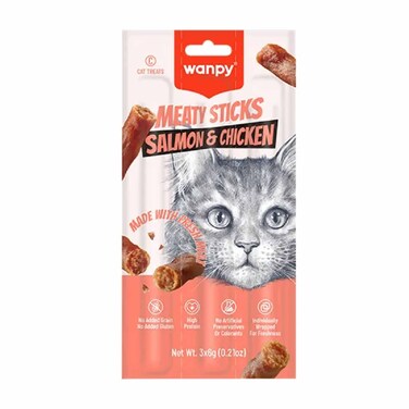 Wanpy Cat Sticks Salmon&amp;Chicken 18GR
