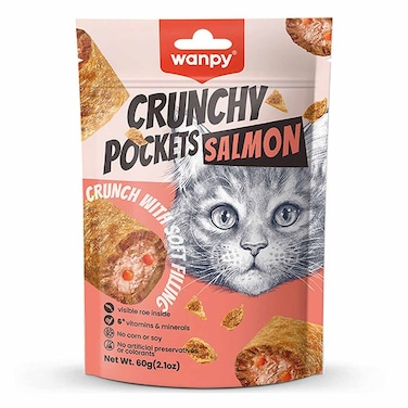 Wanpy Cat Crunchy Pocket Salmon 60GR