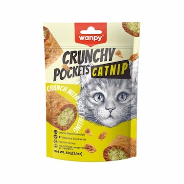 Wanpy Cat Crunchy Pocket Catnip 60GR