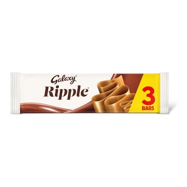 Galaxy Ripple Chocolate Bar 3 Pack 3X30GR