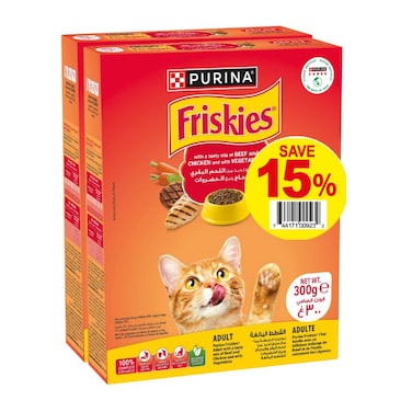 Friskies Cat Beef And Chicken 300GRX2