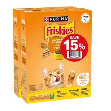 Friskies Cat Chicken And Vegetables 300GRX2