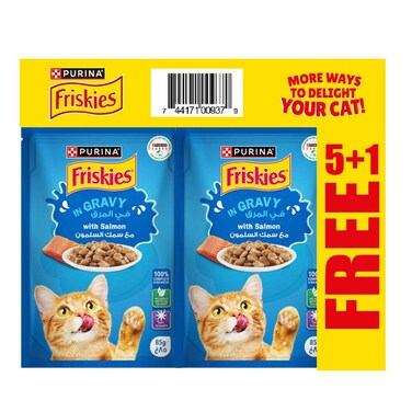 Friskies Cat Salmon 85GR 5+1 Free
