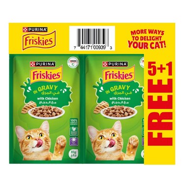 Friskies Cat Chicken 85GR 5+1 Free