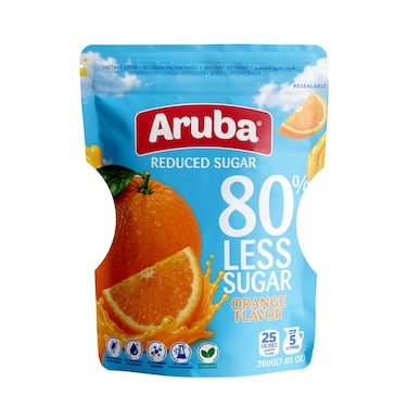 Aruba Instant Orange Reduced Sugar 200GR