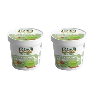 Earth Goods Organic Apple Cinnamon Porridge 60GRX2