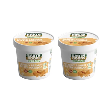 Earth Goods Organic Peanut Butter Porridge 60GRX2