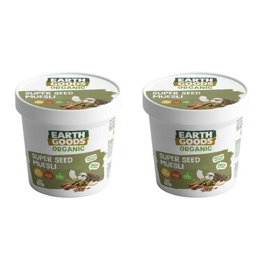 Earth Goods Organic Super Seeds Muesli 60GRX2