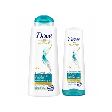 Dove Shampoo Split End Rescue 600ML+Conditiner Free