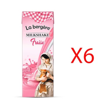 La Bergere Milk Shake Strawberry 180MLX6