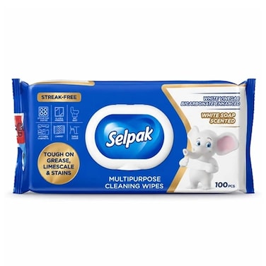 Selpak Surface Wipes White 100 Sheets