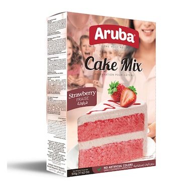 Aruba Strawberry Cake Mix 500GR