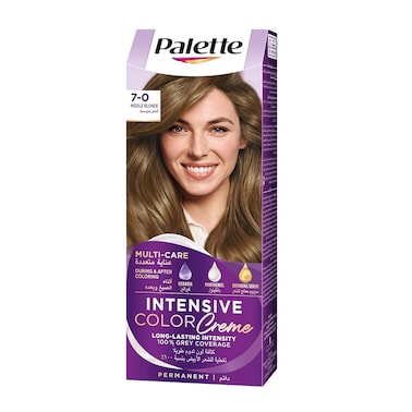Palette Intensive Hair Color Cream With Liquid Keratin 7-0 Middle Blond 50ML