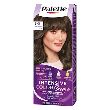 Schwarzkopf Palette Intensive Hair Color Cream With Liquid Keratin 5-0 Light Brown 50ML