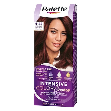 Schwarzkopf Palette Intensive Hair Color Cream With Liquid Keratin 4-88&nbsp; Intensive Dark Red 50ML