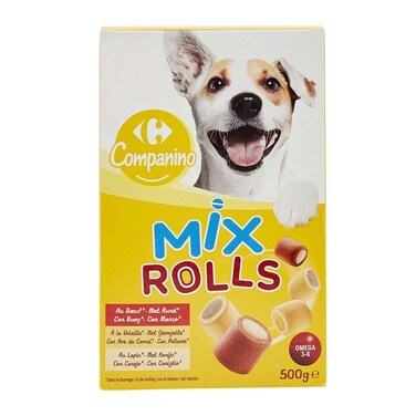 Carrefour Dog Treat Mix Rolls 500GR
