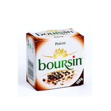 Boursin High Fat Soft Black Pepper Cheese 150g