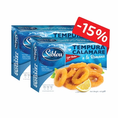 Siblou Breaded Calamare Rings 400g x Pack of 2 25% Off