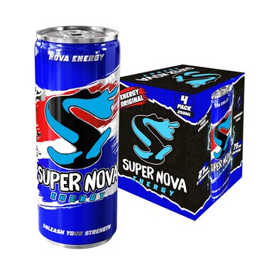 Super Nova Energy Drink 4X250ML