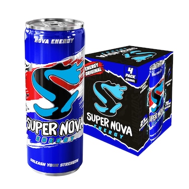 Super Nova Energy Drink 4X250ML