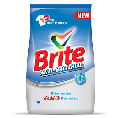 Brite Anti-Bacterial Detergent Powder 1 kg