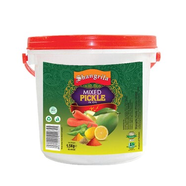 Shangrila Mango Pickle In Oil Plastic Bucket 1.5 kg
