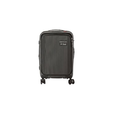 FLO Kazan Expandable Hard Polypropylene Luggage Trolley Grey 20Inch