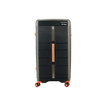 FLO Yukon Polypropylene Hard side Trolley Suitcase Black 25Inch