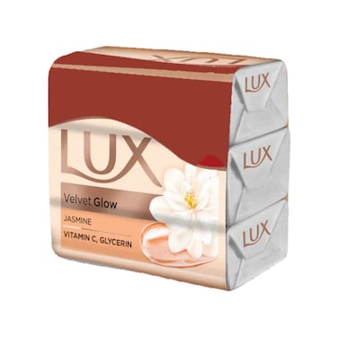 Lux Velvet Glow Jasmine &amp; Vitamin C, Glycerin Soap 3 in 1 Pack