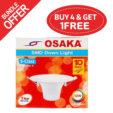 Osaka SMD Down Light 12 Watt - (Buy 4 Get 1 Free)