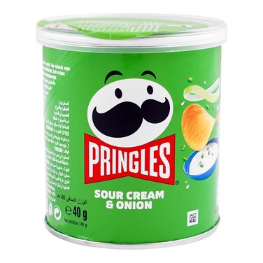Pringles Potato Crisps Sour Cream &amp; Onion 40g