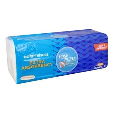 Rose Petal Hi-jeen Tissues White 100 Sheets