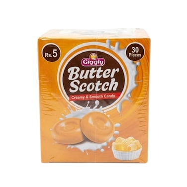 Giggly Butter Scotch Candy 6g (Pack Of 30)