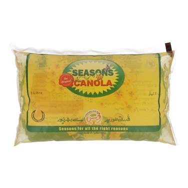 Seasons Canola Oil Pouch 1 lt