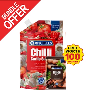 Mitchell's Chilli Garlic Sauce Pouch 800 gr
