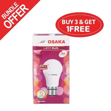 OSAKA 5W LED BULB ECO B22 DL - (Buy 3 Get 1 Free)
