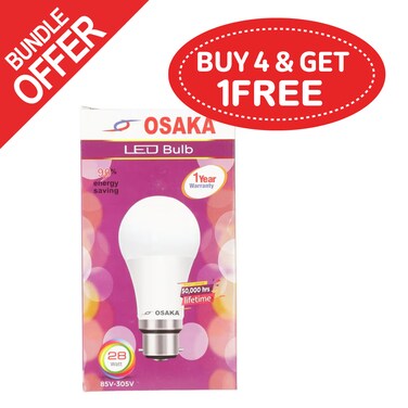 Osaka Led Bulb 28 Watt - (Buy 4 Get 1 Free)