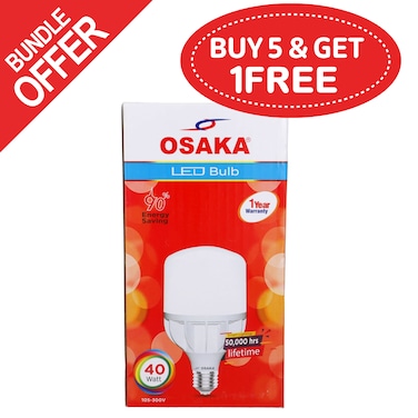 Osaka Led Bullet Bulb 40 W - (Buy 5 Get 1 Free)