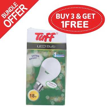 Tuff Led Bulb 18w - (Buy 3 Get 1 Free)