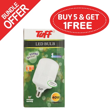 Tuff Led Bulb 40 Watt - (Buy 5 Get 1 Free)