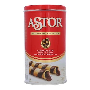 Astor Wafer Stick Chocolate Creamy Intense Tin 330  gr