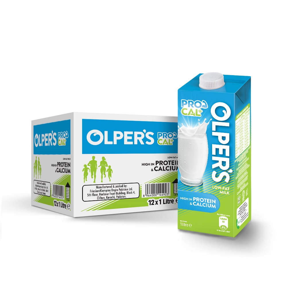 Olper&#39;s Protein And Calcium Full Cream Milk 1 lt (Pack of 12)