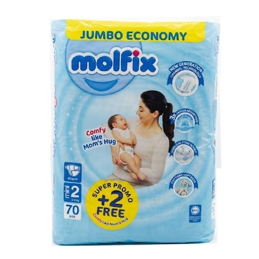 Molfix UV 3D Size 2 (3 - 6 kg) 70pcs