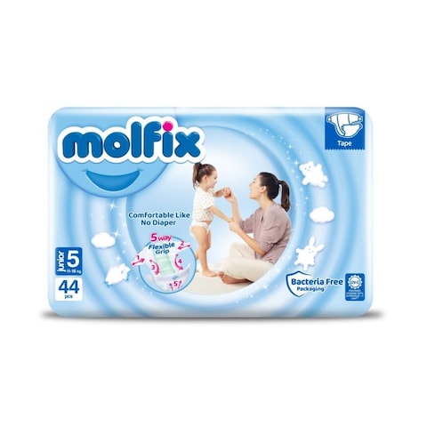 Molfix Unique 3D Technology Junior Size 5 (11-18 kg) 44 pcs