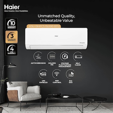 Haier 1.5 Ton Split AC HSU-18/19 HFC Inverter