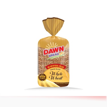 Dawn Whole Wheat Bread Thick Slice 340g