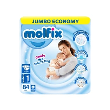 Molfix New Born Baby Size 1 Diapers (2-5 Kg) 84 Pcs
