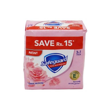 Safeguard Floral Scent Soap 175 gr (Pack of 3)