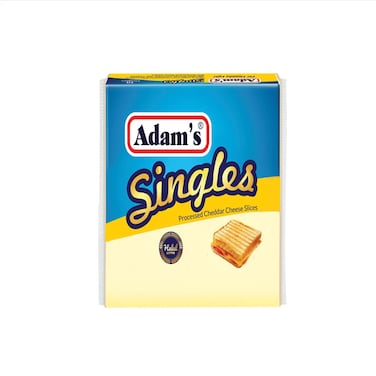 Adam&#39;s Singles Processed Cheddar Cheese Slices 200g